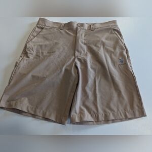 PLAYBOY BUNNY MENS LIGHTWEIGHT PACSUN Dress SHORTS 32 Tan